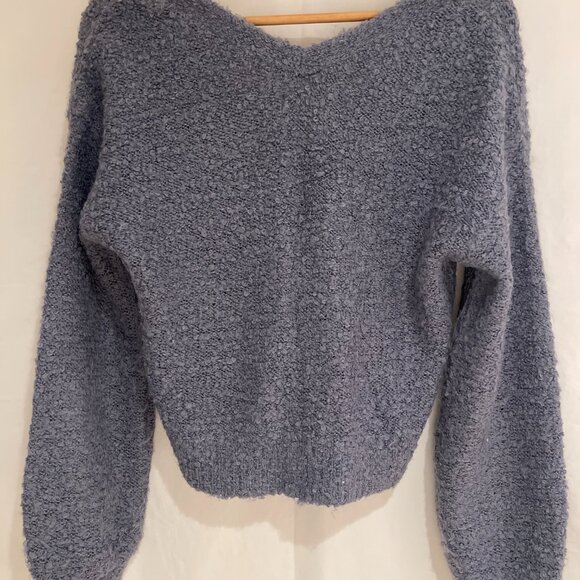 ABERCROMBIE & FITCH BOUCLE BUTTON CARDIGAN SZ MEDIUM - Picture 3 of 3